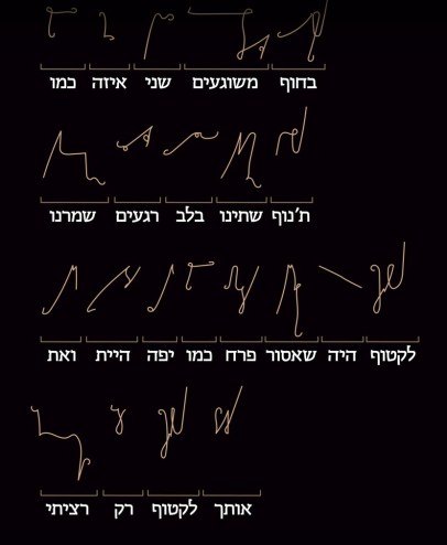 השיר_שני_משוגעים_כתוב_בקצרנות_בעברית